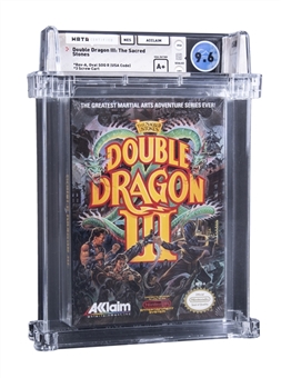 1991 NES Nintendo (USA) "Double Dragon III: The Sacred Stones" Sealed Video Game - WATA 9.6/A+